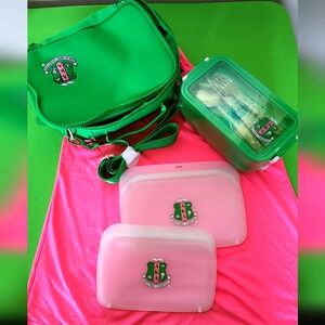Alpha Kappa Alpha lunch box set